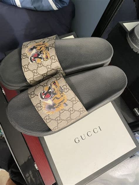 gucci tiger glasses|gucci slides with tiger.